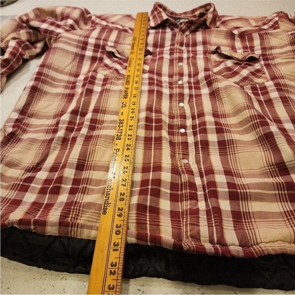 Vintage Big Mac Flannel Quilt Lined Pearl Snap Shacket Shirt Jacket Mens 2XLT - Picture 13 of 14